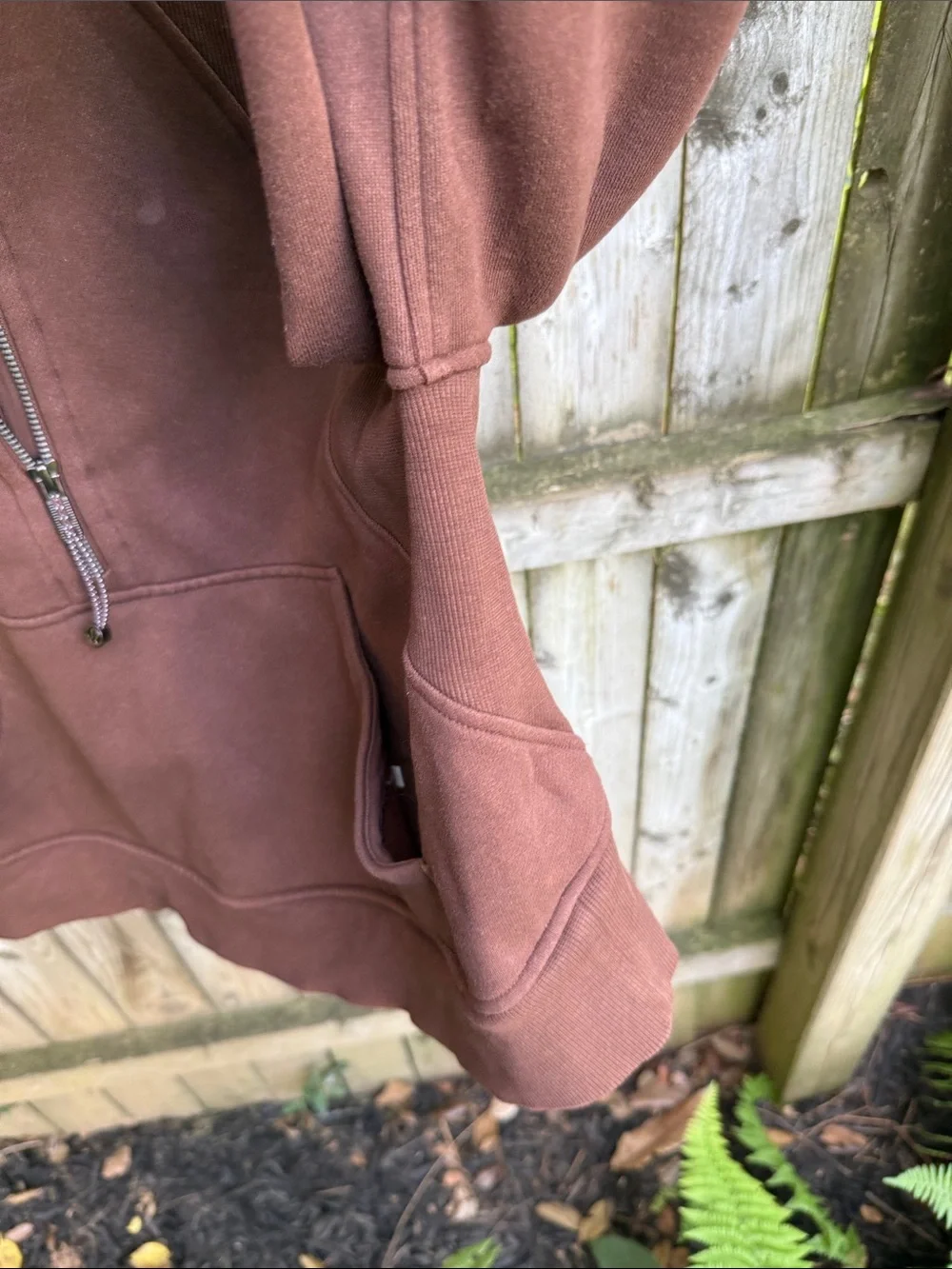 Lululemon Scuba Oversized Half-Zip Hoodie Roasted Brown W3DM4S *flaw* M/L